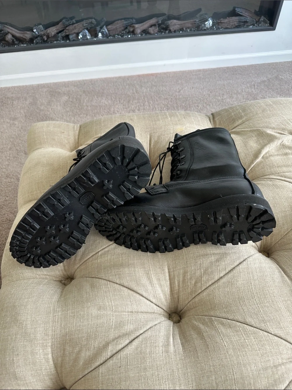 Bates Black Leather Tactical Combat Boots